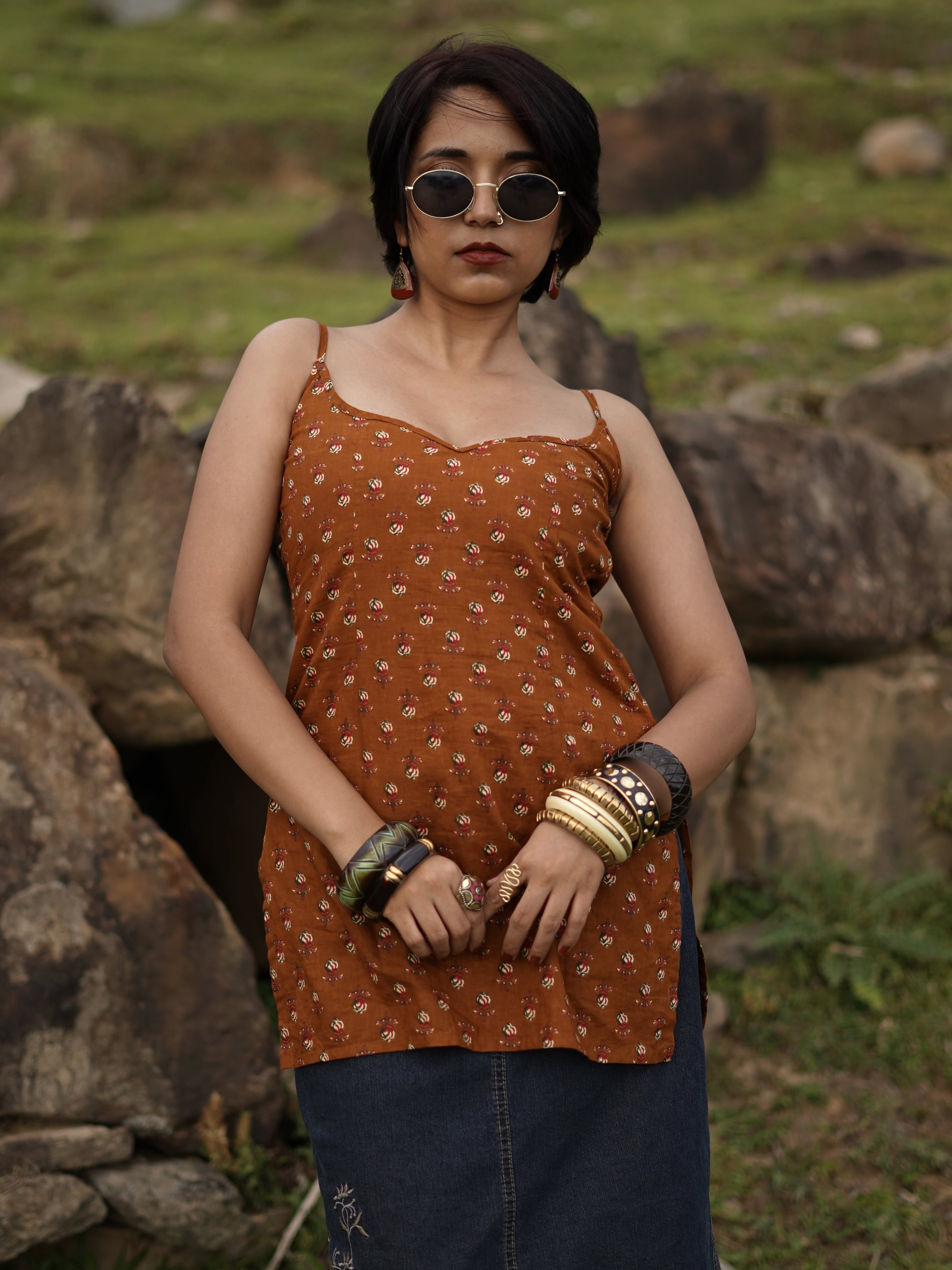 Teekhi Imlee Double Tie Back Padded Kurti