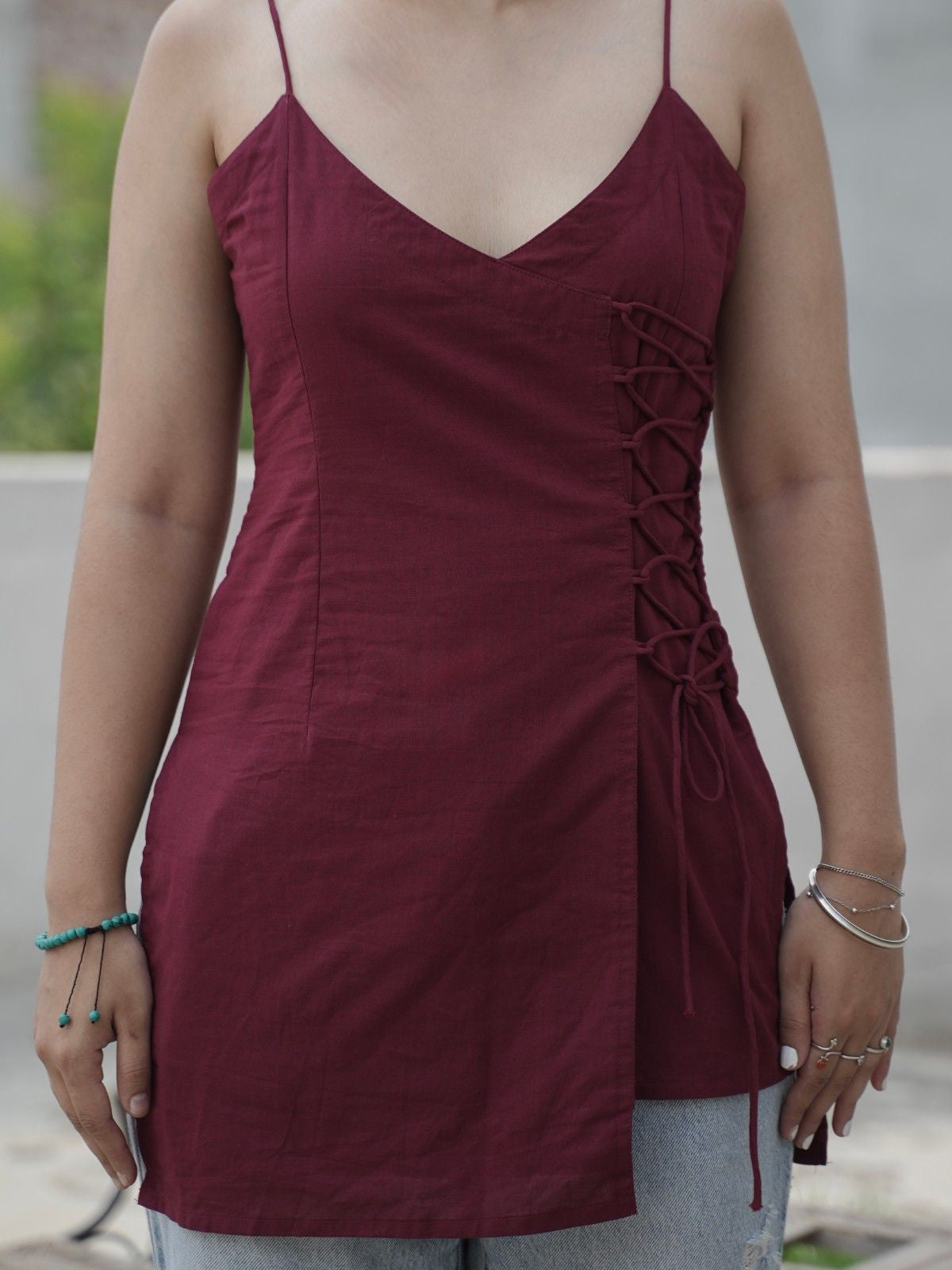 Kaala Jaadu Corset Laced Side Tie Kurti
